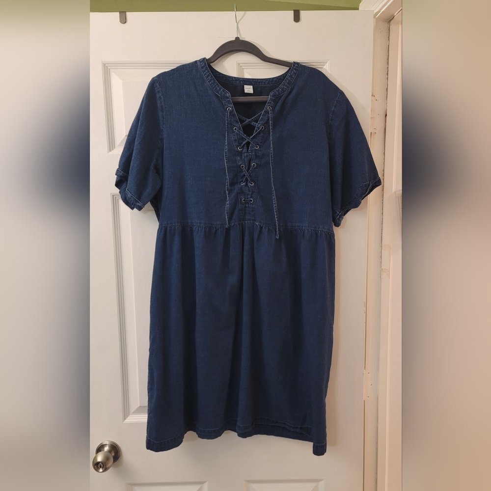 Old Navy Denim Babydoll Dress Size XL